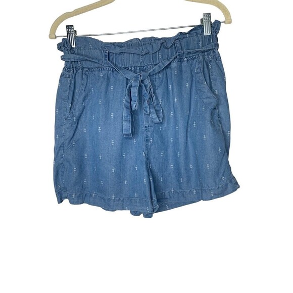 Thread & Supply Womens Shorts M Paperbag Waist Pockets High Rise Jean Lyocell - Picture 1 of 9